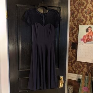 NWT Navy fit & flair dress !!BOGO 1/2 off!!